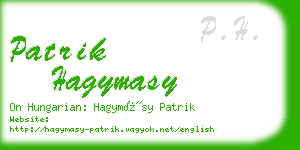 patrik hagymasy business card